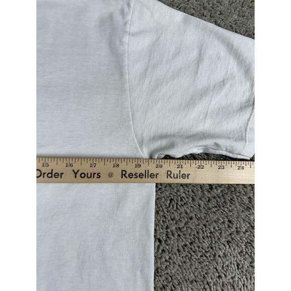 VINTAGE Splendors of Ancient Egypt Shirt Mens Medium White Graphic Made USA 90s - Picture 12 of 13